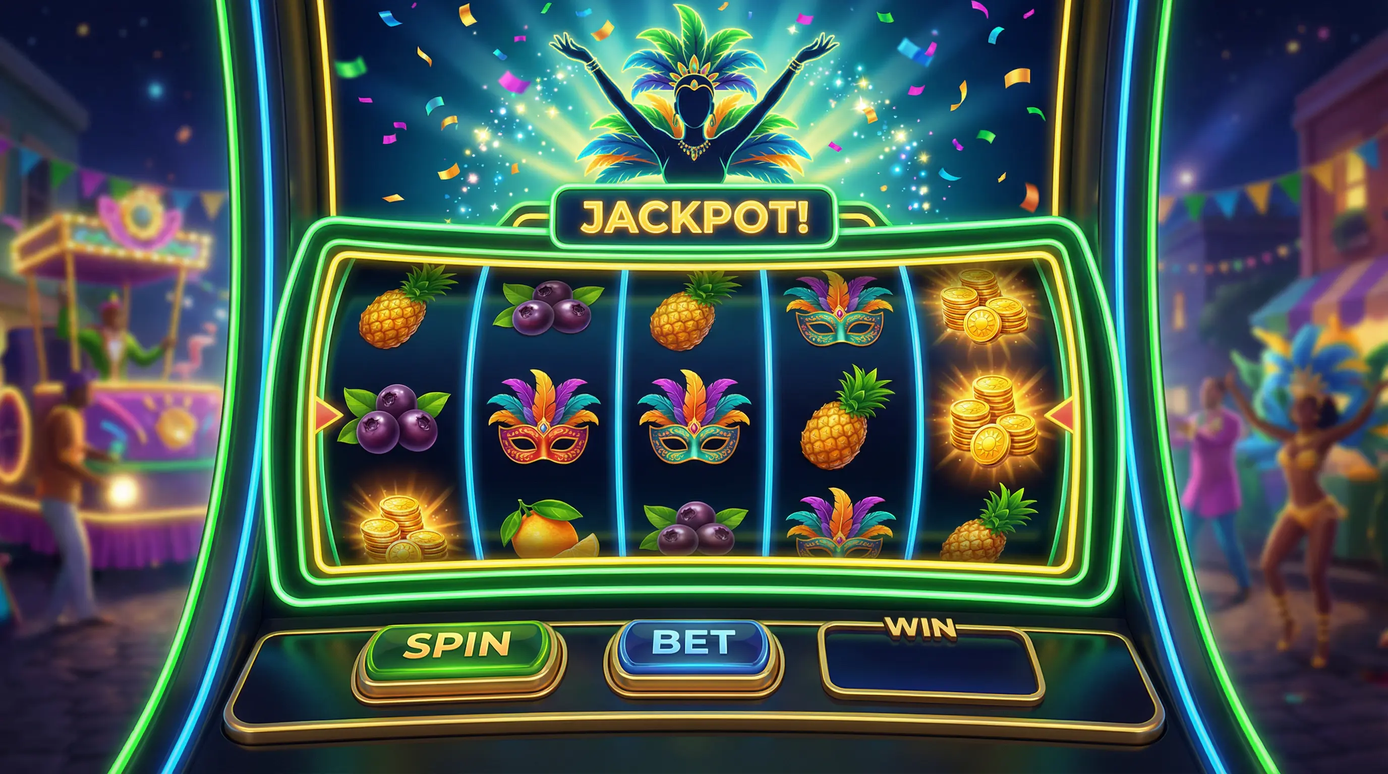 Caça-níqueis temáticos do carnaval brasileiro no jogaobet